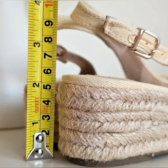 LIFESTRIDE KEEPSAKE WOMENS CANVAS WEDGES ESPADRILLE HEELS (Butter) - Picture 8 of 8